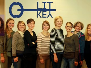 Ein Gruppenfoto des Litkey-Teams